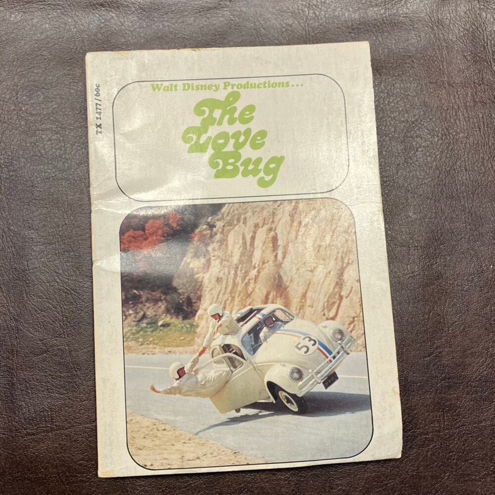 Vintage‎ Walt Disney Paperback The Love Bug Book Adaptation 1969 Classic